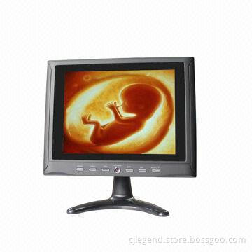 8-inch Video LCD Medical Display with 800 x 600P Resolution and 12V DC Power Supply